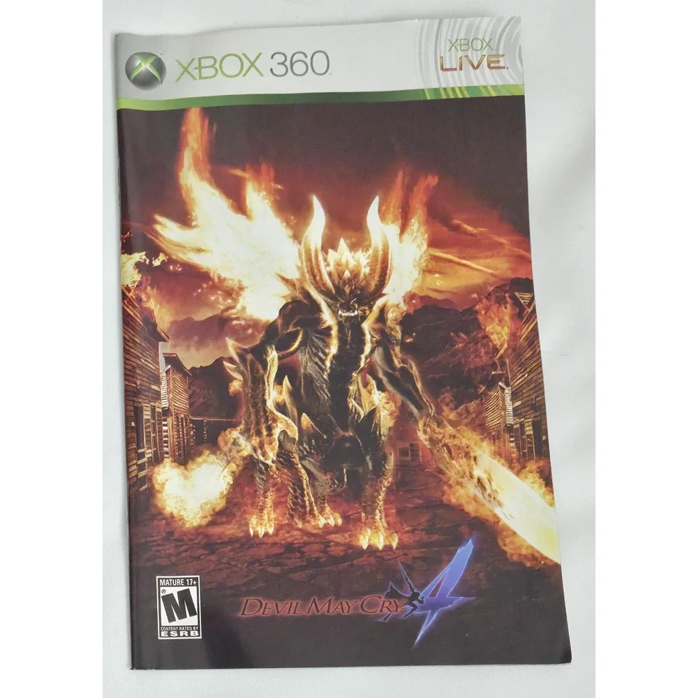 Devil May Cry 4 Platinum Hits (Xbox‎ 360) - NFR Complete CIB W/ Manual - TESTED